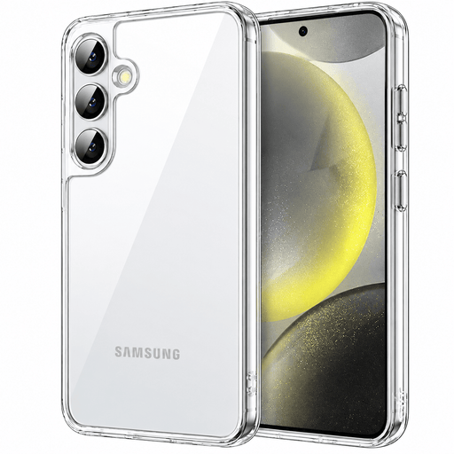 techplus Samsung Galaxy S24 Plus Hybrid Ultra Clear Shockproof Case With Soft Bumper Samsung Galaxy S24 Plus Hybrid Ultra Clear Case