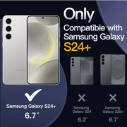 techplus Samsung Galaxy S24 Hybrid Ultra Clear Shockproof Case With Hard Back Samsung Galaxy S24 Hybrid Ultra Clear Case Hard Back