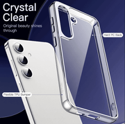 techplus Samsung Galaxy S24 Plus Hybrid Ultra Clear Shockproof Case – Hard Back with Soft Bumper Samsung Galaxy S24 Plus Hybrid Ultra Clear Case