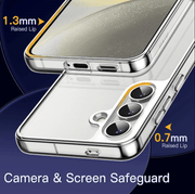 techplus Samsung Galaxy S24 Plus Hybrid Ultra Clear Shockproof Case – Hard Back with Soft Bumper Samsung Galaxy S24 Plus Hybrid Ultra Clear Case