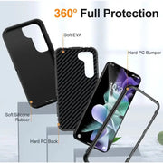 techplus Samsung Galaxy S24+ Plus Triple Layer Armor Hard Case | 3-Layer Armor PC TPU Cover Samsung Galaxy S24 Plus Triple Layer Armor Case