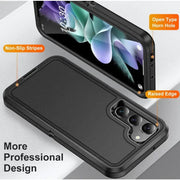 techplus Samsung Galaxy S24 Triple Layer Armor Hard Case | 3-Layer Armor PC TPU Cover Samsung Galaxy S24 Triple Layer Armor Case Techplus