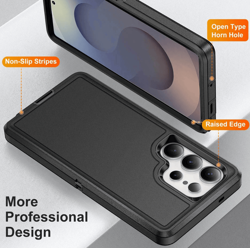 techplus Samsung Galaxy S24 Ultra Triple Layer Armor Case PC TPU Shield Samsung Galaxy S24 Ultra Triple Layer Armor Case