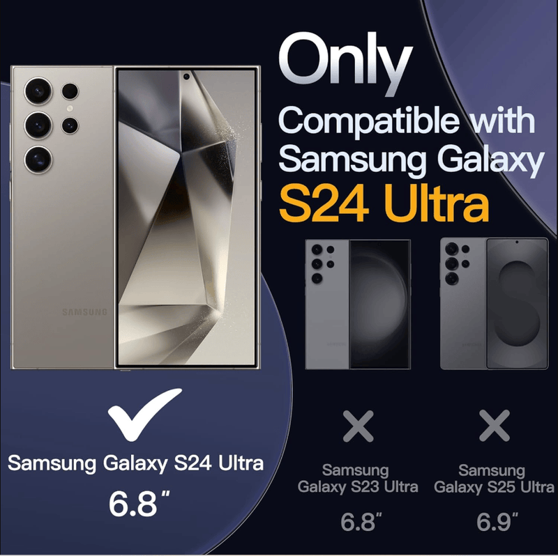 techplus Samsung Galaxy S24 Ultra Hybrid Ultra Clear Case With Shockproof Bumper Samsung Galaxy S24 Ultra Hybrid Ultra Clear Case