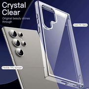 techplus Samsung Galaxy S24 Ultra Hybrid Ultra Clear Case With Shockproof Bumper Samsung Galaxy S24 Ultra Hybrid Ultra Clear Case