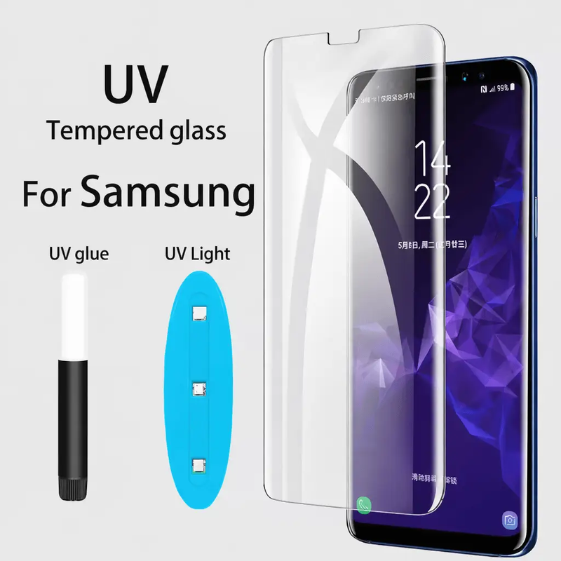 UV Liquid Full Glue Tempered Glass for Samsung Galaxy S24 Ultra by techplus
