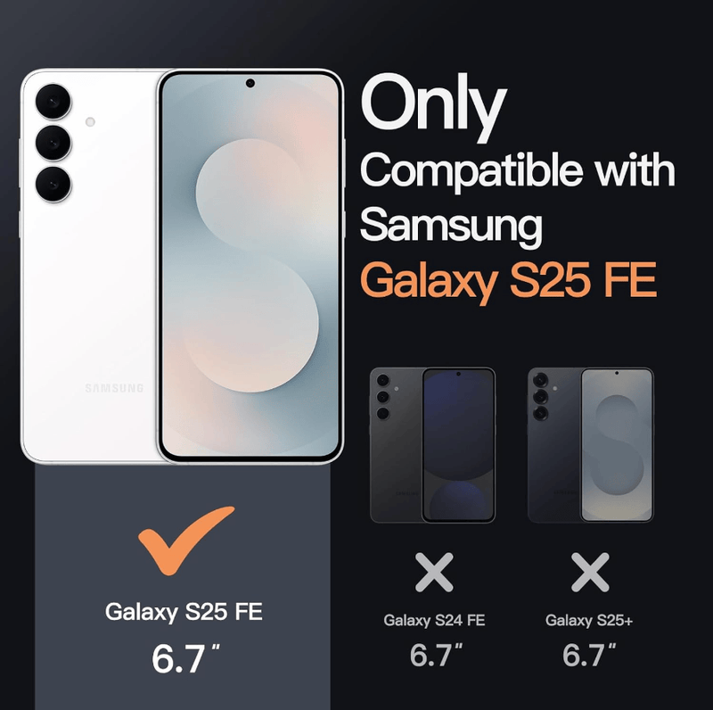 techplus Samsung Galaxy S25 FE Hybrid Ultra Clear Case With Shockproof Bumper Samsung Galaxy S25 FE Hybrid Ultra Clear Case