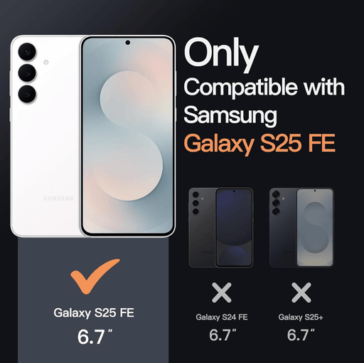techplus Samsung Galaxy S25 FE Hybrid Ultra Clear Case With Shockproof Bumper Samsung Galaxy S25 FE Hybrid Ultra Clear Case
