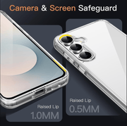 techplus Samsung Galaxy S25 FE Hybrid Ultra Clear Case With Shockproof Bumper Samsung Galaxy S25 FE Hybrid Ultra Clear Case