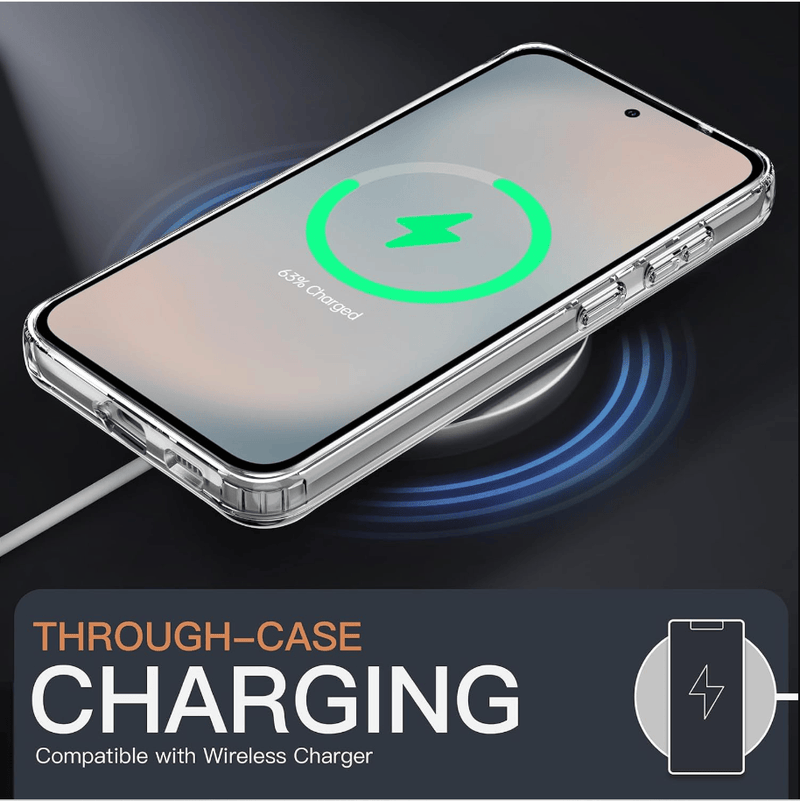 techplus Samsung Galaxy S25 FE Hybrid Ultra Clear Case With Shockproof Bumper Samsung Galaxy S25 FE Hybrid Ultra Clear Case