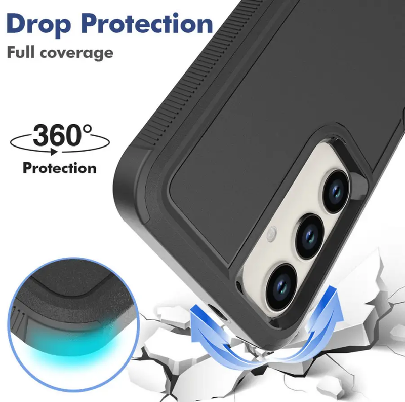 Samsung Galaxy S25 Dual Layer Armor Hard Case by techplus