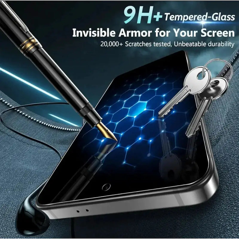 techplus Screen protector Samsung Galaxy S25 Privacy Tempered Glass Screen Protector (2 Pack) – 9H HD Anti-Spy, 2.5D Rounded Edge, Impact & Scratch Resistant Samsung Galaxy S25 Privacy Screen Protector 2 Pack