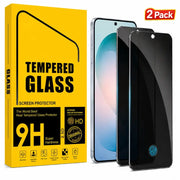techplus Screen protector Samsung Galaxy S25 Privacy Tempered Glass Screen Protector (2 Pack) – 9H HD Anti-Spy, 2.5D Rounded Edge, Impact & Scratch Resistant Samsung Galaxy S25 Privacy Screen Protector 2 Pack