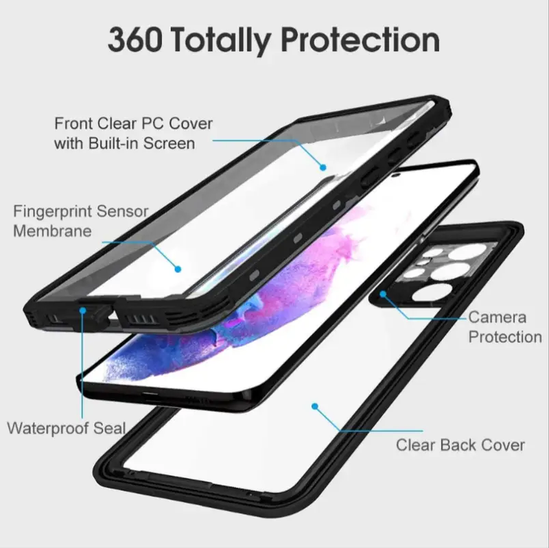 Redpepper Waterproof Case for Samsung S25 Ultra by techplus