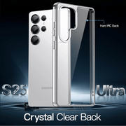 techplus Samsung Galaxy S25 Ultra Hybrid Clear Case With Shockproof Hard Back Samsung Galaxy S25 Ultra Hybrid Clear Case Shockproof