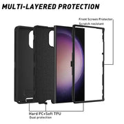 techplus Samsung galaxy S25 Ultra Triple Layer Armor Hard Case | 3-Layer Armor PC TPU Cover Samsung Galaxy S25 Ultra 3 Layer Armor Case