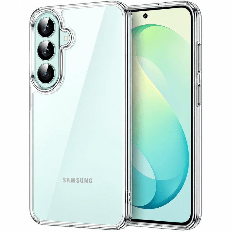 techplus Samsung Galaxy S26 FE Hybrid Ultra Clear Shockproof Case With Soft Bumper Samsung Galaxy S26 FE Hybrid Ultra Clear Case