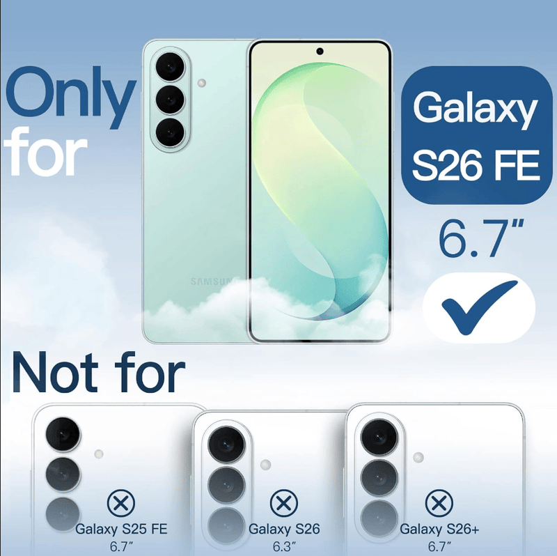 techplus Samsung Galaxy S26 FE Hybrid Ultra Clear Shockproof Case With Soft Bumper Samsung Galaxy S26 FE Hybrid Ultra Clear Case