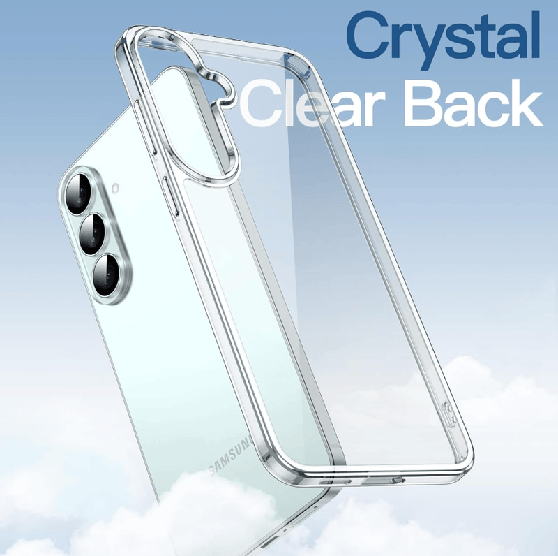 techplus Samsung Galaxy S26 FE Hybrid Ultra Clear Shockproof Case With Soft Bumper Samsung Galaxy S26 FE Hybrid Ultra Clear Case
