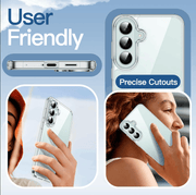 techplus Samsung Galaxy S26 FE Hybrid Ultra Clear Shockproof Case With Soft Bumper Samsung Galaxy S26 FE Hybrid Ultra Clear Case