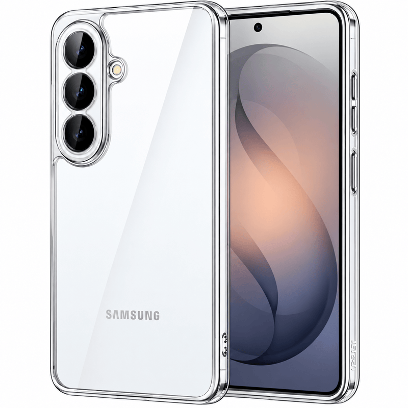techplus Samsung Galaxy S26 Hybrid Ultra Clear Shockproof Case With Hard Back Samsung Galaxy S26 Hybrid Ultra Clear Case With Back