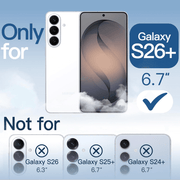 techplus Samsung Galaxy S26 Plus Hybrid Ultra Clear Shockproof Case – Hard Back with Soft Bumper Samsung Galaxy S26 Plus Hybrid Ultra Clear Case