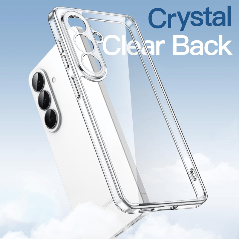 techplus Samsung Galaxy S26 Hybrid Ultra Clear Shockproof Case With Hard Back Samsung Galaxy S26 Hybrid Ultra Clear Case With Back