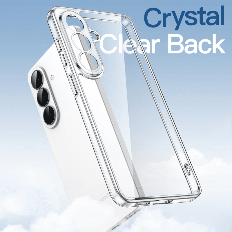 techplus Samsung Galaxy S26 Plus Hybrid Ultra Clear Shockproof Case – Hard Back with Soft Bumper Samsung Galaxy S26 Plus Hybrid Ultra Clear Case