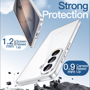 techplus Samsung Galaxy S26 Hybrid Ultra Clear Shockproof Case With Hard Back Samsung Galaxy S26 Hybrid Ultra Clear Case With Back