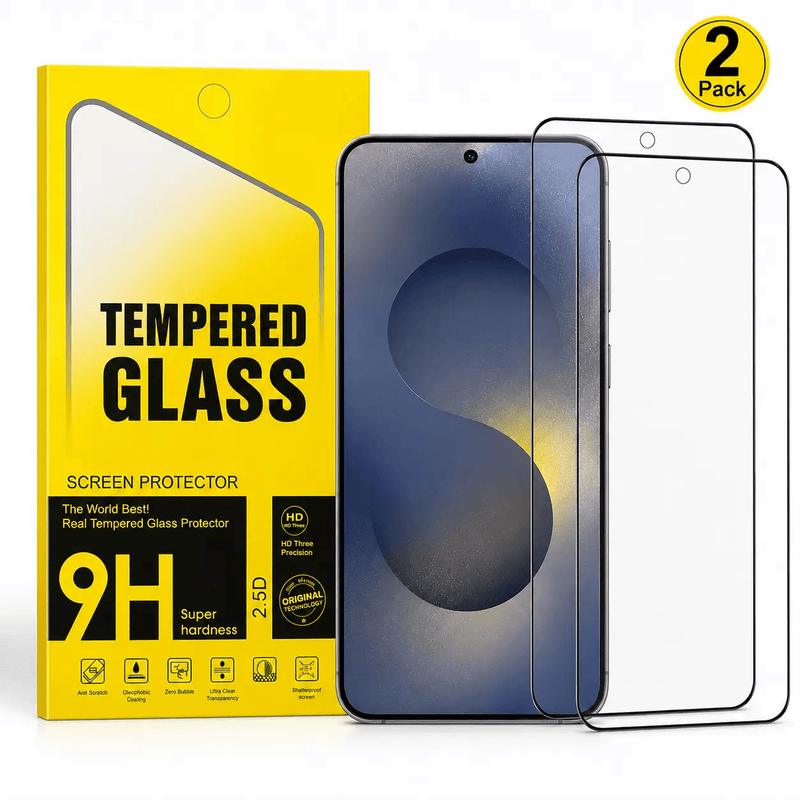 techplus Samsung Galaxy S26 Plus Tempered Glass Screen Protector 2 Pack 9H HD Samsung Galaxy S26 Plus 9H Tempered Glass Protector