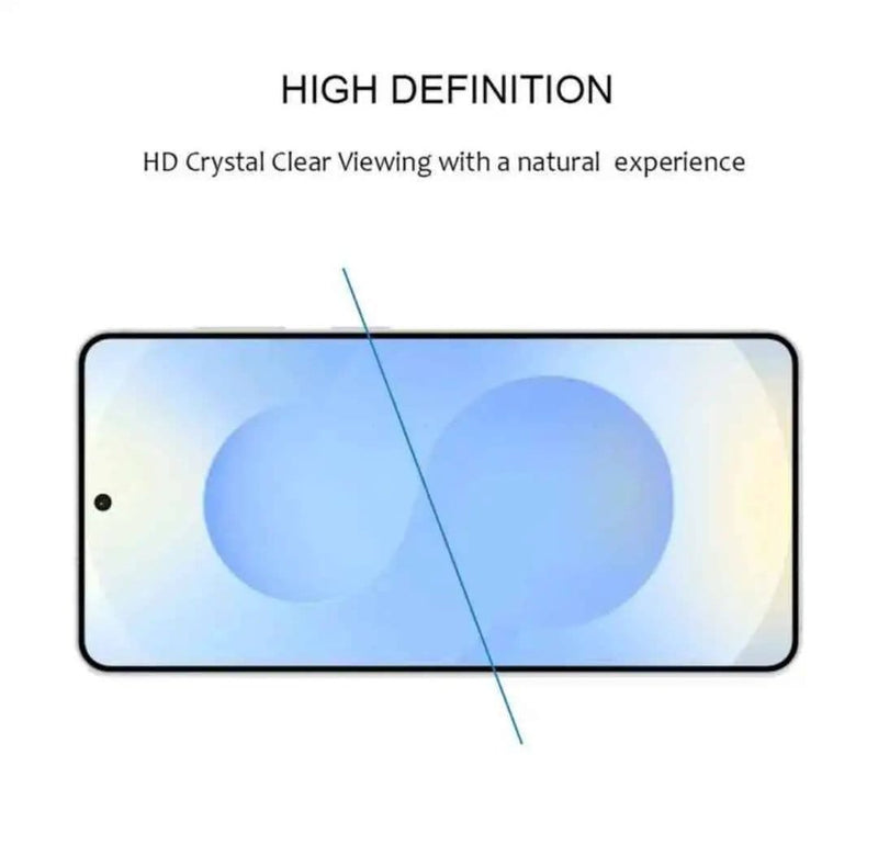 techplus Screen protector Samsung Galaxy S24 FE Clear Tempered Glass Screen Protector (2 Pack) – 9H HD, 2.5D Rounded Edge, Impact & Scratch Resistant Samsung Galaxy S24 FE Clear Tempered Glass Screen Protector (2 Pack) – 9H HD, 2.5D Rounded Edge, Impact & Scratch Resistant