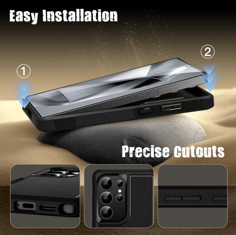 techplus Samsung Galaxy S24 Ultra MagSafe Rugged Magnetic Cover Samsung Galaxy S24 Ultra MagSafe Rugged Case Dual Layer
