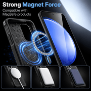 techplus Samsung Galaxy S25 FE MagSafe Heavy Duty Rugged Magnetic Cover Samsung Galaxy S25 FE MagSafe Heavy Duty Rugged Case