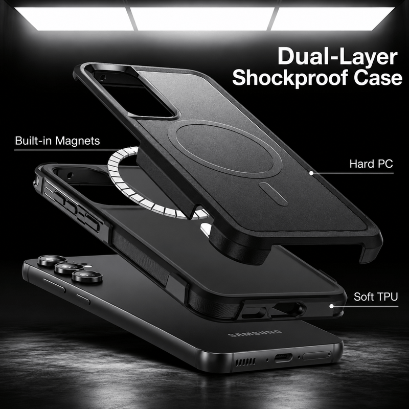 techplus Samsung Galaxy S25 Ultra MagSafe Rugged Protective Case TechPlus Samsung Galaxy S25 Ultra MagSafe Rugged Case