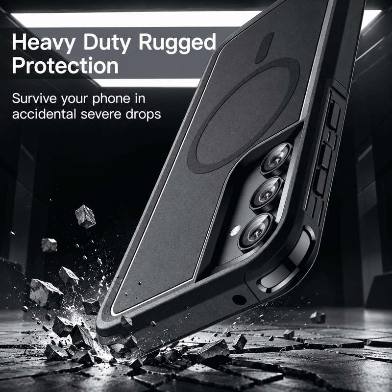 techplus Samsung Galaxy S24 MagSafe Heavy Duty Rugged Case With Magnetic Ring Samsung Galaxy S24 MagSafe Heavy Duty Rugged Case