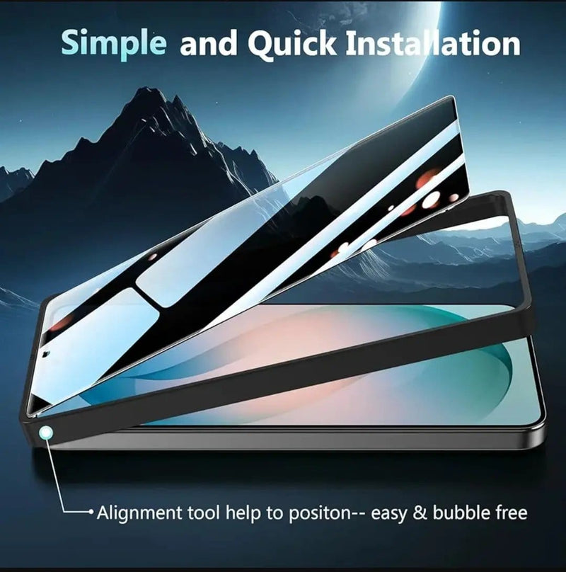 techplus Samsung Galaxy S21 Privacy Tempered Glass Screen Protector 2 Pack 9H Anti Spy Samsung Galaxy S21 Privacy Glass Screen Protector