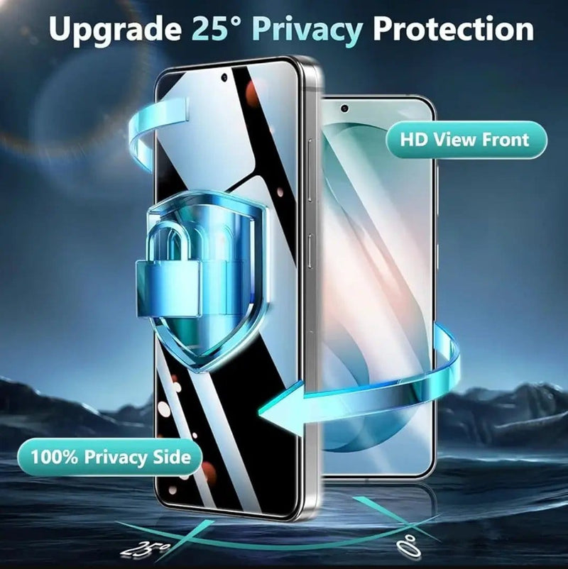 techplus Samsung Galaxy S26 Privacy Tempered Glass Screen Protector 2 Pack 9H Anti Spy HD Samsung Galaxy S26 Privacy Screen Protector 2 Pack
