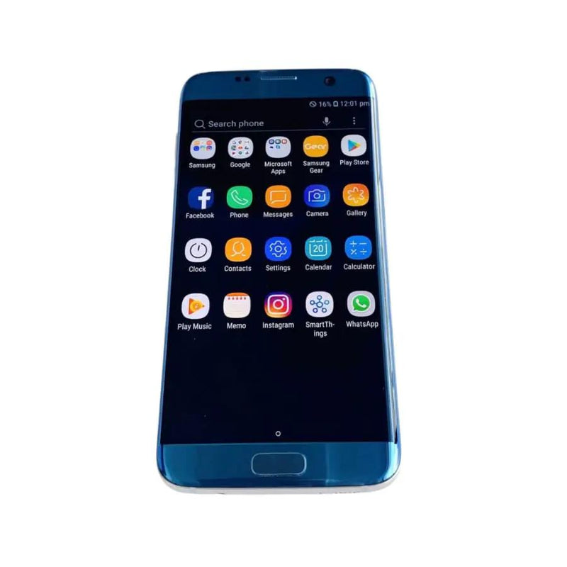 9eight5 Smart Phones Samsung Galaxy S7 Edge 32GB Blue Topaz - As New - Preowned Samsung Galaxy S7 Edge 32GB Blue Topaz - As New - Preowned