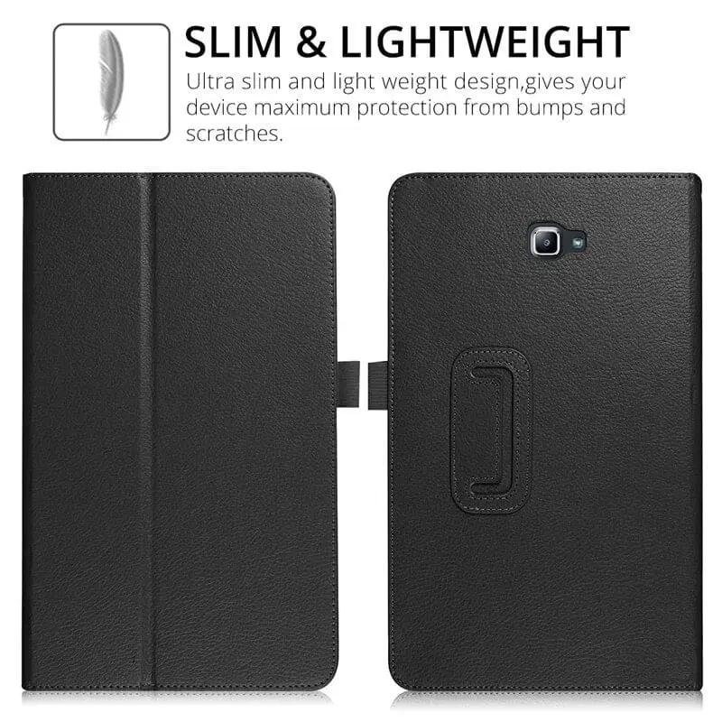 Synthetic Leather Cover for Samsung Galaxy Tab A 10.1” (2016) - T580/T585 (Black) by 9eight5
