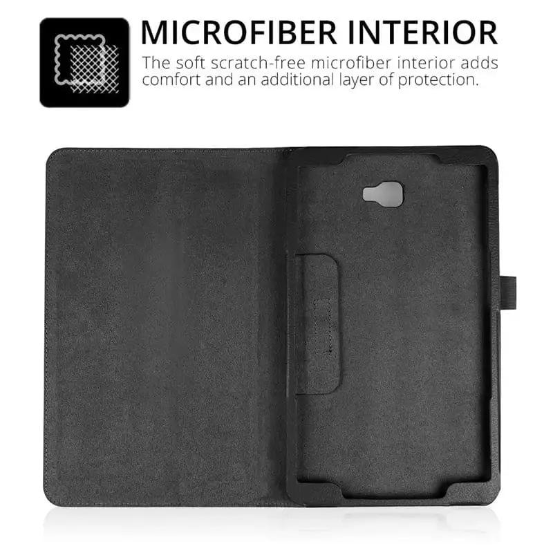 Synthetic Leather Cover for Samsung Galaxy Tab A 10.1” (2016) - T580/T585 (Black) by 9eight5