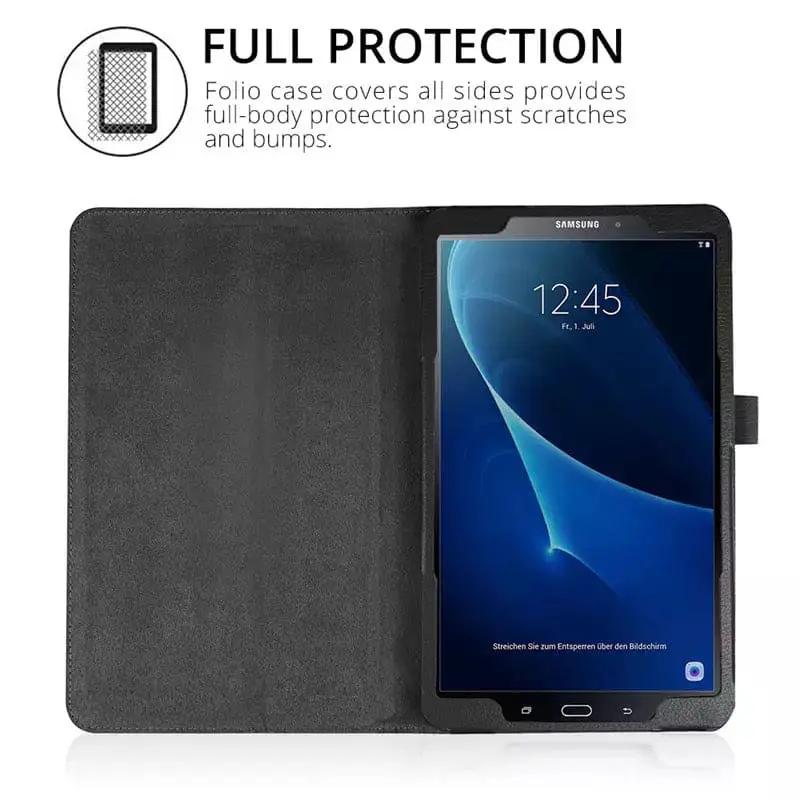 Synthetic Leather Cover for Samsung Galaxy Tab A 10.1” (2016) - T580/T585 (Black) by 9eight5