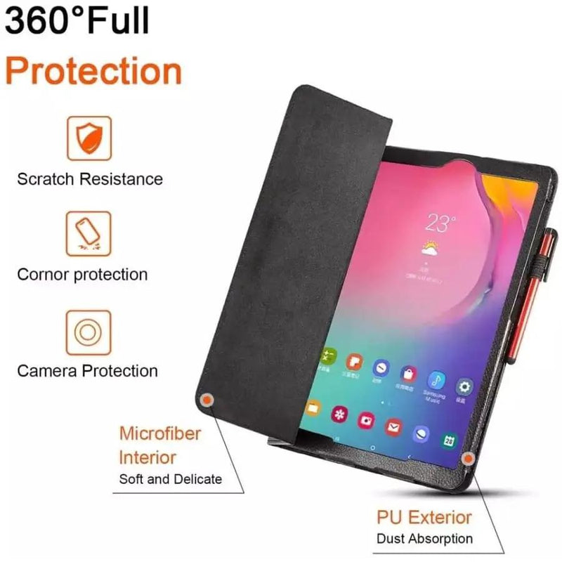 Full-Body Cover for Samsung Galaxy Tab A 10.1” (2019) - T510/T515 (Black) by 9eight5