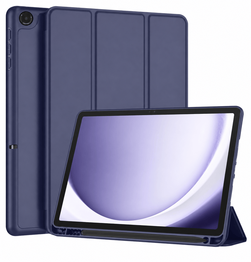 techplus Ultra Slim PU Leather Magnetic Case For Samsung Galaxy Tab A9 Plus Blue Ultra Slim PU Leather Magnetic Case For Galaxy Tab A9