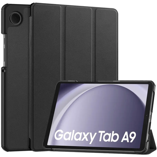 Samsung Galaxy Tab A9 8.7 Trifold Folio Stand Slim PU Leather Magnetic Flip Cover Case by techplus
