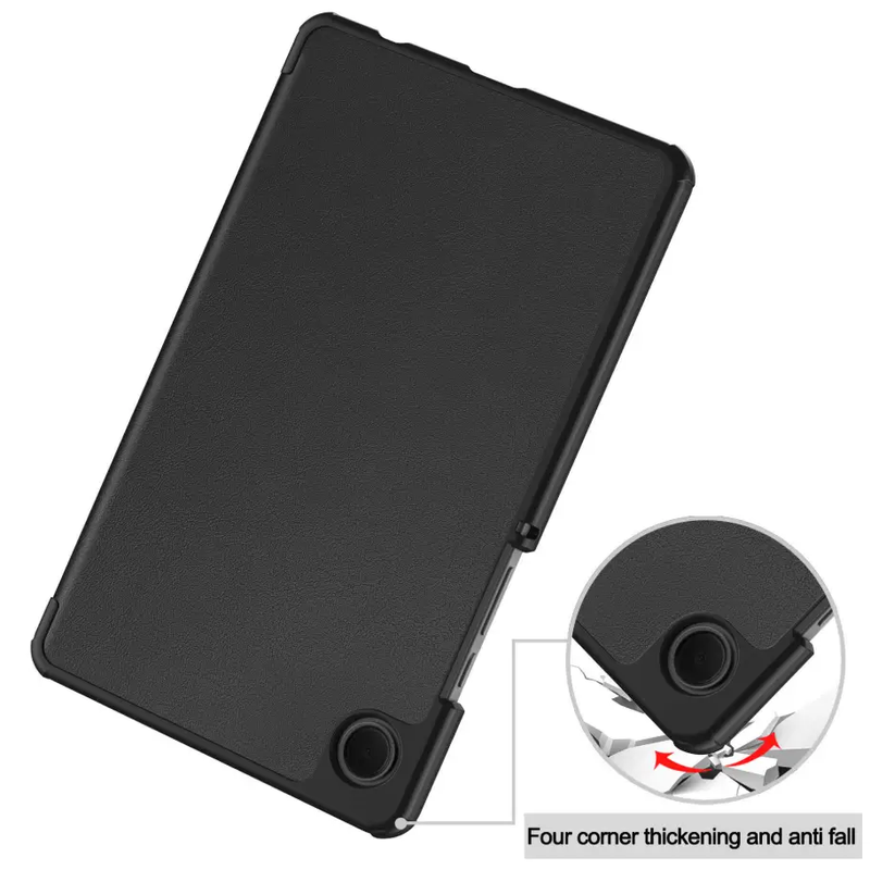 Samsung Galaxy Tab A9 8.7 Trifold Folio Stand Slim PU Leather Magnetic Flip Cover Case by techplus
