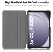 Samsung Galaxy Tab A9 8.7 Trifold Folio Stand Slim PU Leather Magnetic Flip Cover Case by techplus