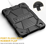 techplus Samsung Galaxy Tab A9 Plus Rugged Shockproof Case With Kickstand Black Samsung Galaxy Tab A9 Plus Rugged Shockproof Case