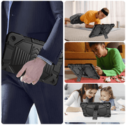techplus Samsung Galaxy Tab A9 Plus Rugged Shockproof Case With Kickstand Black Samsung Galaxy Tab A9 Plus Rugged Shockproof Case