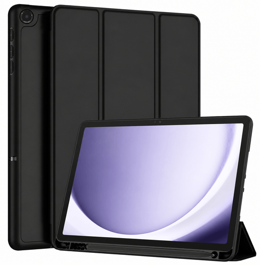 techplus Samsung Galaxy Tab A9 Ultra Thin PU Leather Magnetic Case With Pencil Holder Samsung Galaxy Tab A9 Ultra Thin PU Leather Case