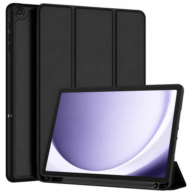 techplus Thin PU Leather Magnetic Case With Pencil Holder For Samsung Galaxy Tab A11 PU Leather Magnetic Case For Samsung Galaxy Tab A11
